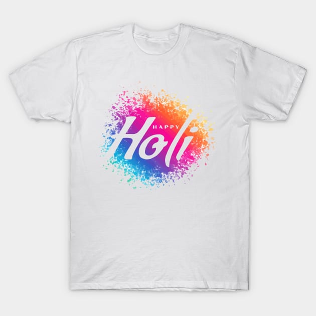 Happy Holi Indian Festival T-Shirt by jobieh shop